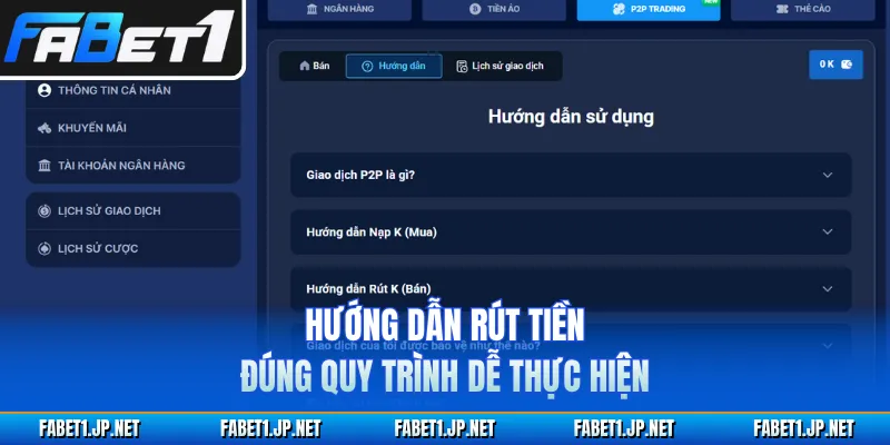 Hướng dẫn rút tiền đúng quy trình dễ thực hiện
