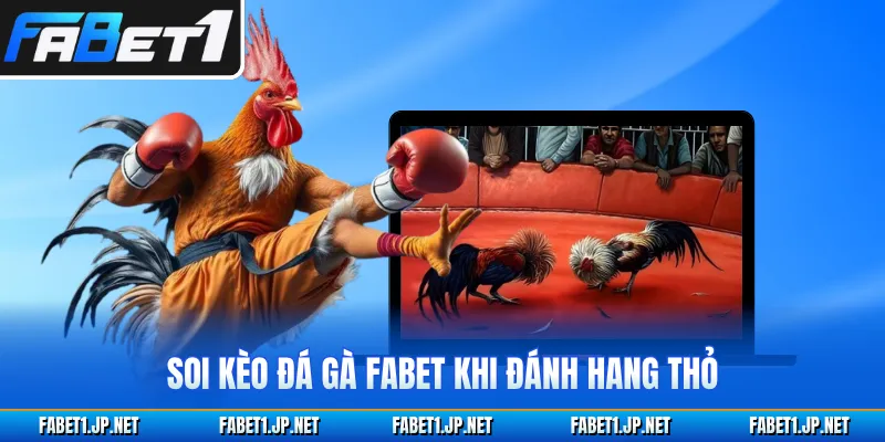 Soi kèo đá gà FABET khi đánh hang thỏ
